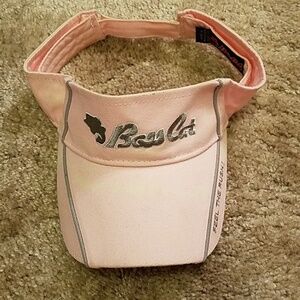 Bass Cat Pink Gray Accented Visor